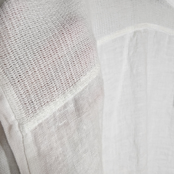 NWT Bellambra 100% Linen Gauze White Short Sleeve Top Made In Italy Size 3X - Picture 13 of 16